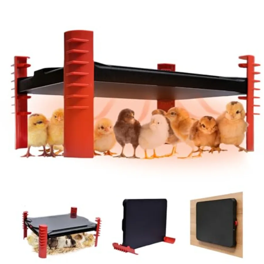 Smart Chicken Brooder Heater - 16''x12'' Brooder Plate for Chicks Chick Heating Plate with Built-in Adaptive Temperature Sensor
Smart Chicken Brooder Heater - 16''x12'' Brooder Plate for Chicks Chick Heating Plate with Built-in Adaptive Temperature Sensor
