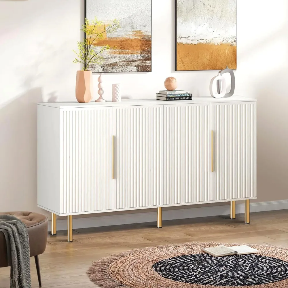 Шкаф для хранения Credenza с 4-мя дверцами, современный сервант для гостиной, столовой, прихожей и кухни, шкаф для кофе-бара
Шкаф для хранения Credenza с 4-мя дверцами, современный сервант для гостиной, столовой, прихожей и кухни, шкаф для кофе-бара