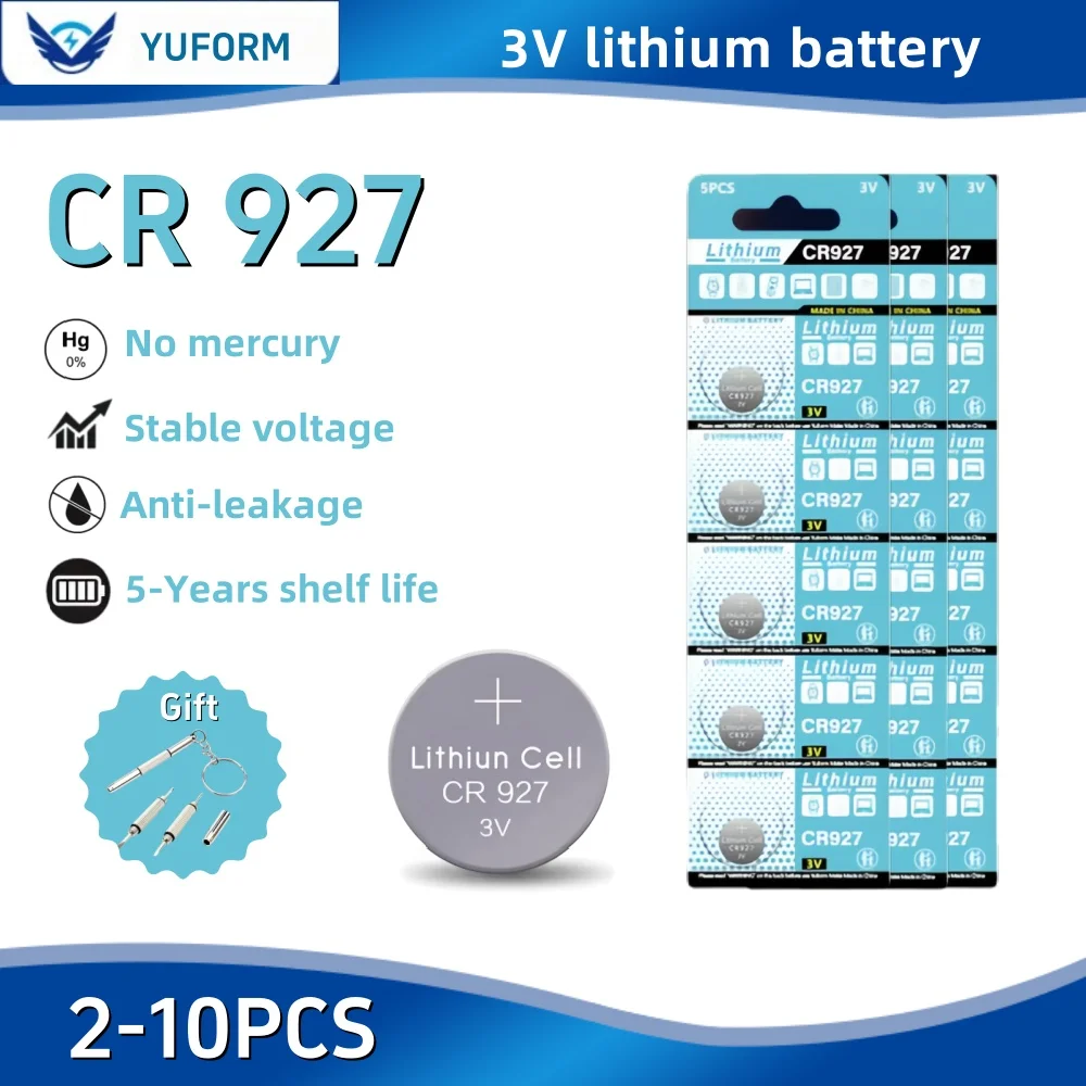 2-60pcs CR927 Lithium Batteries For Toy Clock Watch Remote Control DL927 BR927 BR927 CR927 3V Button Coin Cell
2-60pcs CR927 Lithium Batteries For Toy Clock Watch Remote Control DL927 BR927 BR927 CR927 3V Button Coin Cell