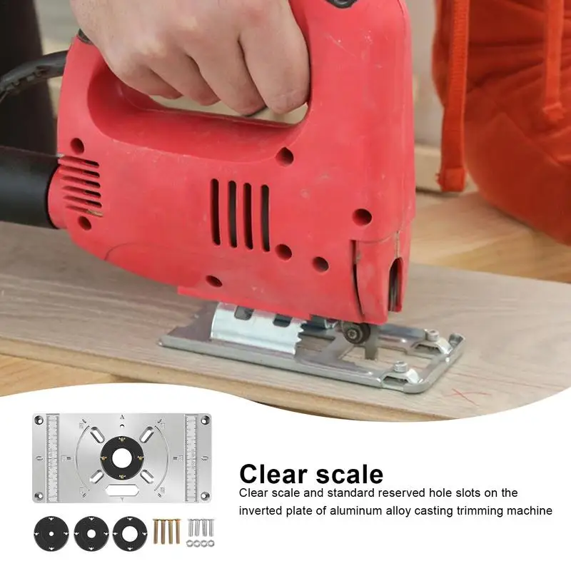 Router Table Insert Plate Woodworking Router Plate Cast-Aluminum Milling Board Engraved Rustproof Heavy-Duty For DIY Woodworking
Router Table Insert Plate Woodworking Router Plate Cast-Aluminum Milling Board Engraved Rustproof Heavy-Duty For DIY Woodworking