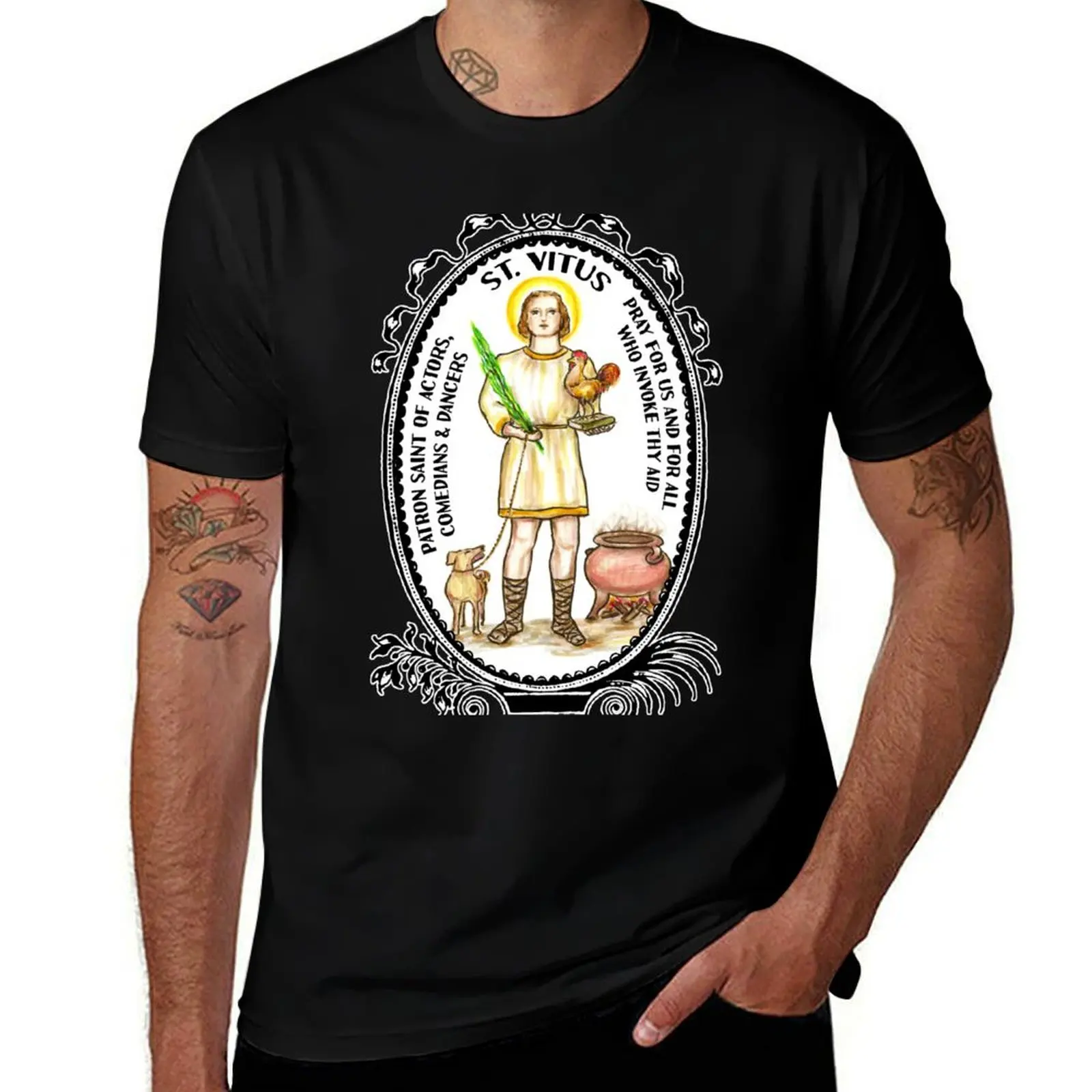 Saint Vitus Patron of Actors, Comedians, Dancers T-Shirt man tshirt cotton t shirt pack T-Shirt
Saint Vitus Patron of Actors, Comedians, Dancers T-Shirt man tshirt cotton t shirt pack T-Shirt