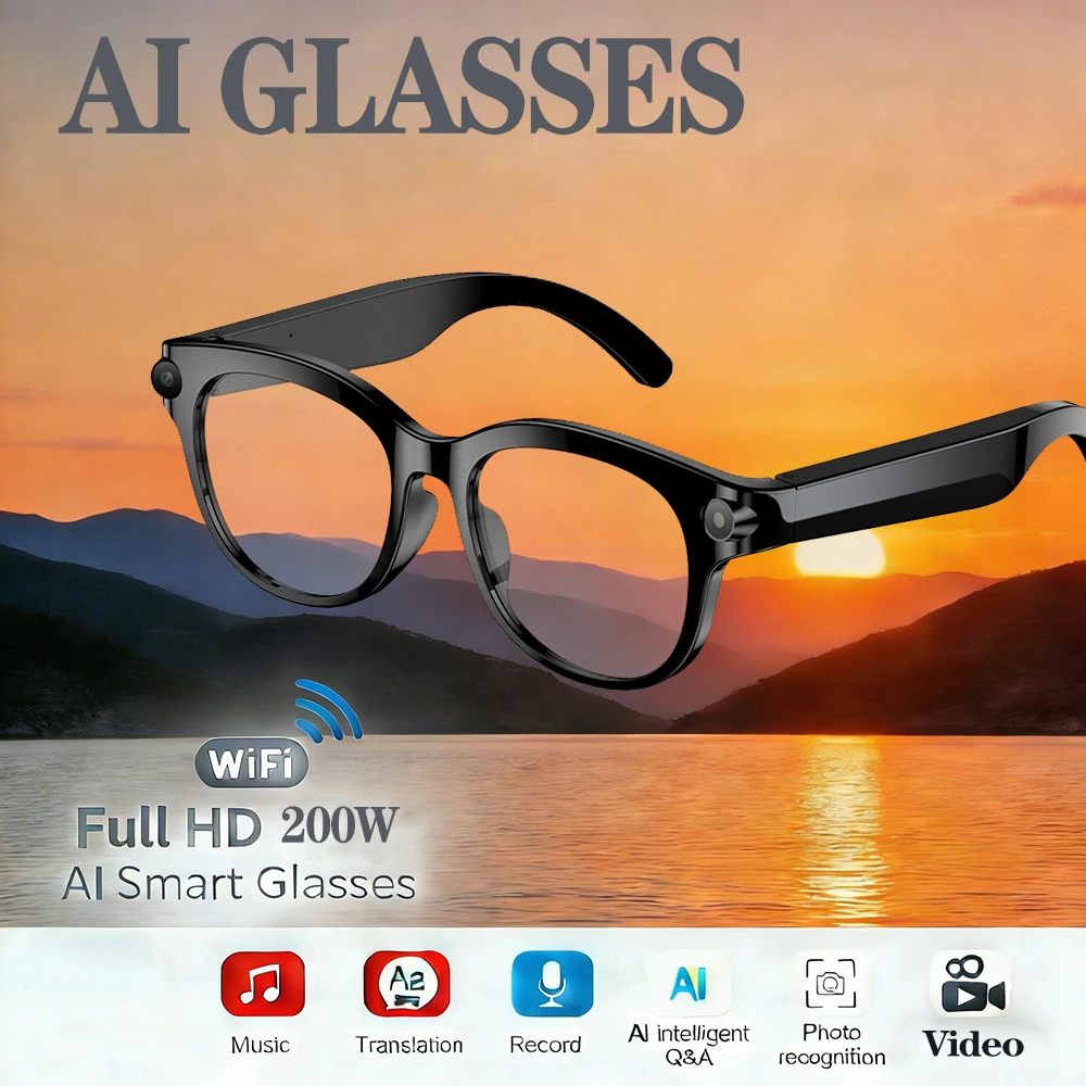 Умные очки 2026: фото- и видеосъемка, ИИ-перевод, интерактивные функции, Bluetooth-звонки, воспроизведение музыки для iOS
Умные очки 2026: фото- и видеосъемка, ИИ-перевод, интерактивные функции, Bluetooth-звонки, воспроизведение музыки для iOS