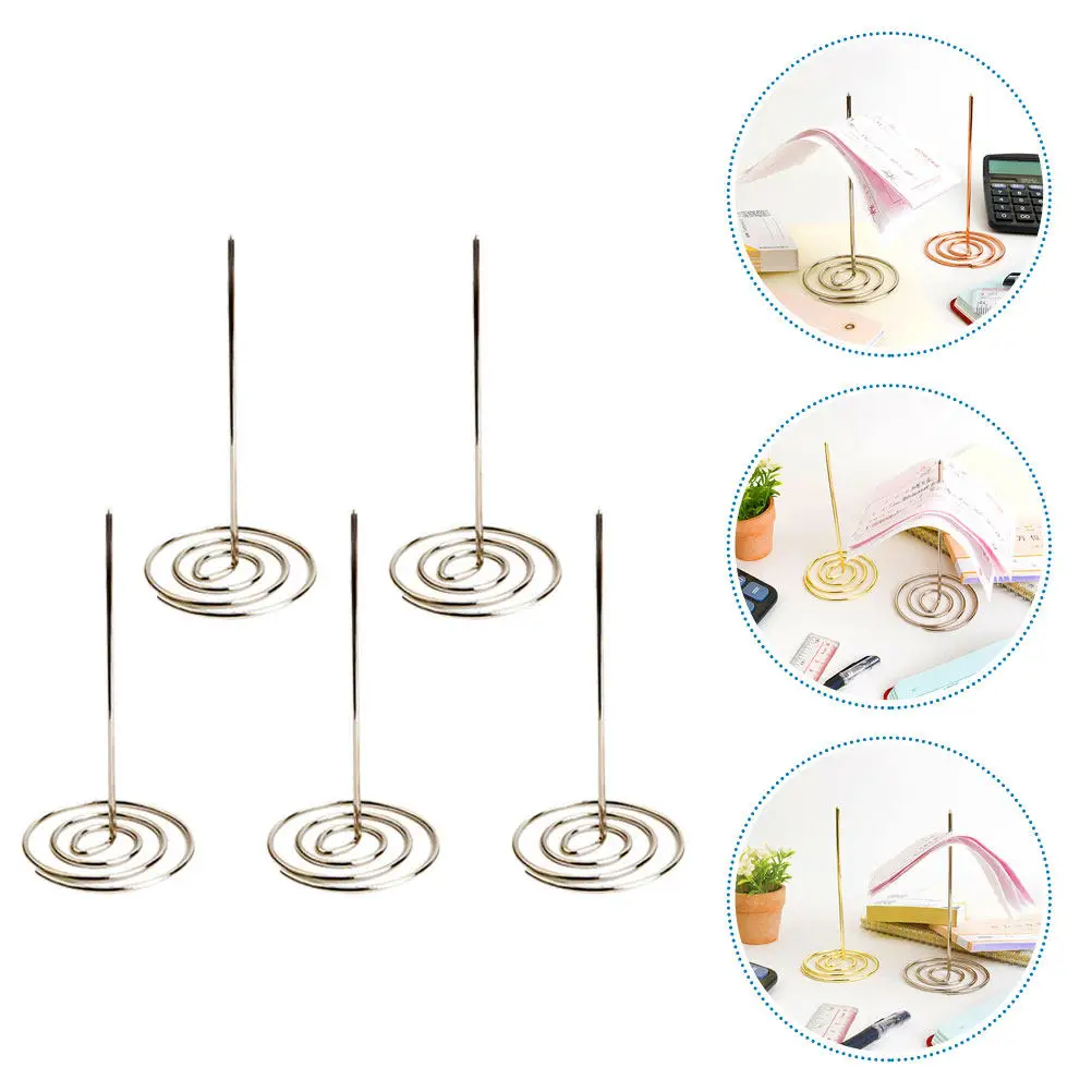 5Pcs Stainless Steel Receipt Holder Spike Heavy Base Desk Ticket Stabber for Restaurant Office Kitchen Milk Tea Shop Bill
5Pcs Stainless Steel Receipt Holder Spike Heavy Base Desk Ticket Stabber for Restaurant Office Kitchen Milk Tea Shop Bill
