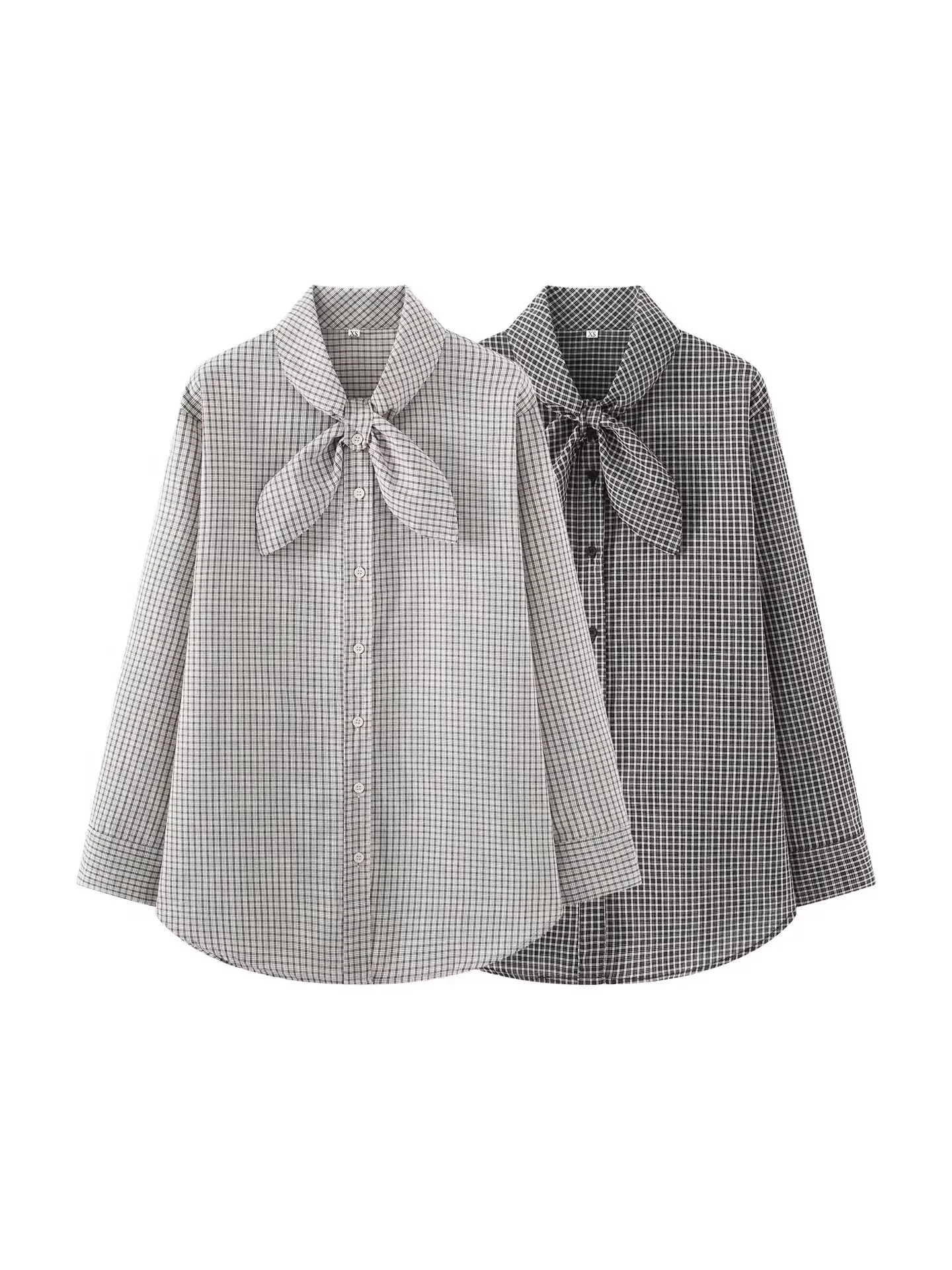 Withered Women's New Casual Versatile Simple Long Sleeved Scarf Plaid Poplin Shirt
Withered Women's New Casual Versatile Simple Long Sleeved Scarf Plaid Poplin Shirt