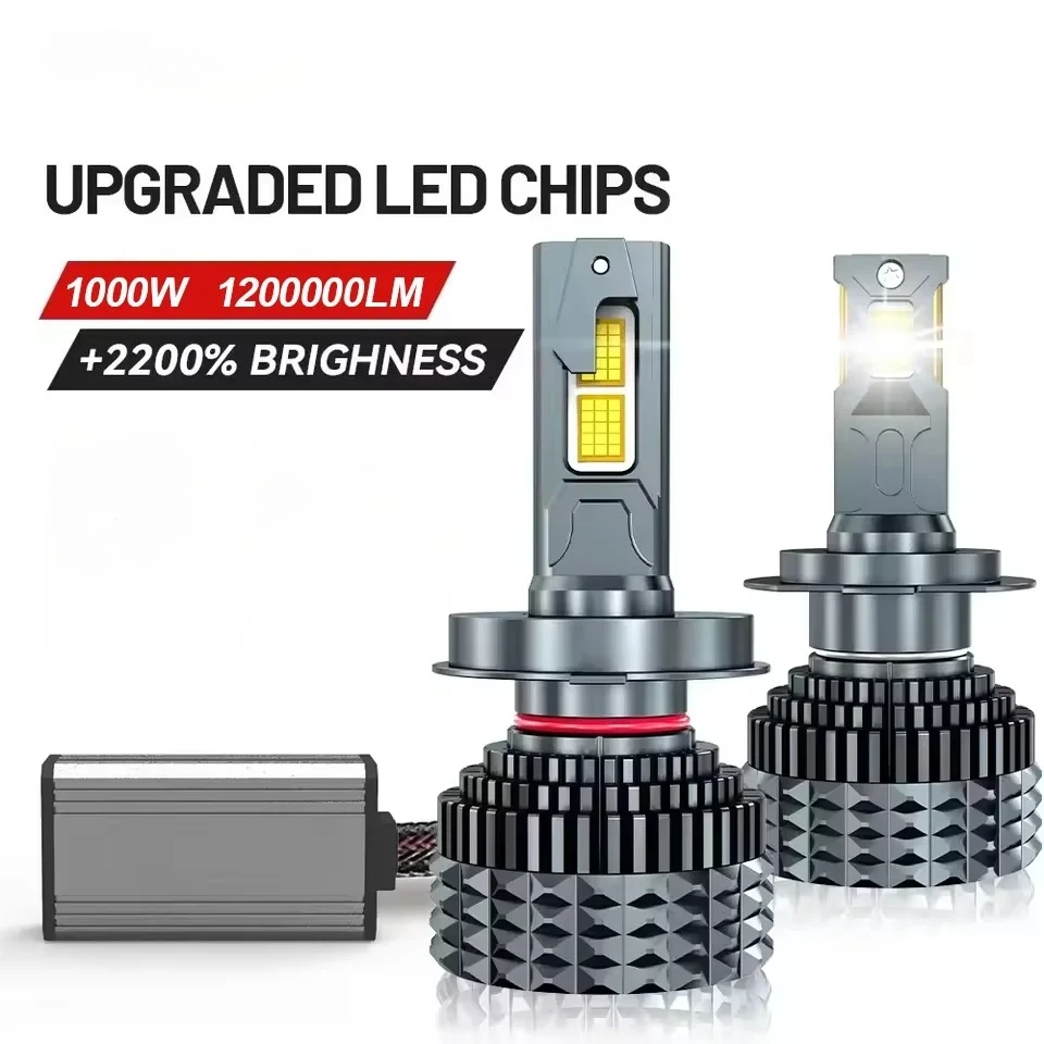 High Power 1000W H4 H7 Car LED Headlight CANBUS Chip Bulbs Fog Light H1 H11 H8 H9 9005 9006 9012 HB3 HB4 Auto LED Lamp 12V 24V
High Power 1000W H4 H7 Car LED Headlight CANBUS Chip Bulbs Fog Light H1 H11 H8 H9 9005 9006 9012 HB3 HB4 Auto LED Lamp 12V 24V