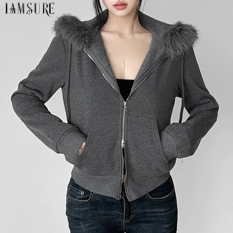 Women's Faux Fur Trim Hooded Zip Up Jacket Y2K Slim Fit Hoodie Coat Casual Long Sleeve Sweatshirt Outerwear Winter Warm Coat New
Women's Faux Fur Trim Hooded Zip Up Jacket Y2K Slim Fit Hoodie Coat Casual Long Sleeve Sweatshirt Outerwear Winter Warm Coat New