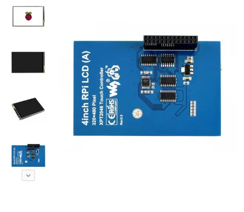 Waveshare 4-дюймовый ЖК-дисплей (A) для Raspberry Pi, 480 × 320, резистивный сенсорный экран (A) для Raspberry Pi, интерфейс SPI
Waveshare 4-дюймовый ЖК-дисплей (A) для Raspberry Pi, 480 × 320, резистивный сенсорный экран (A) для Raspberry Pi, интерфейс SPI