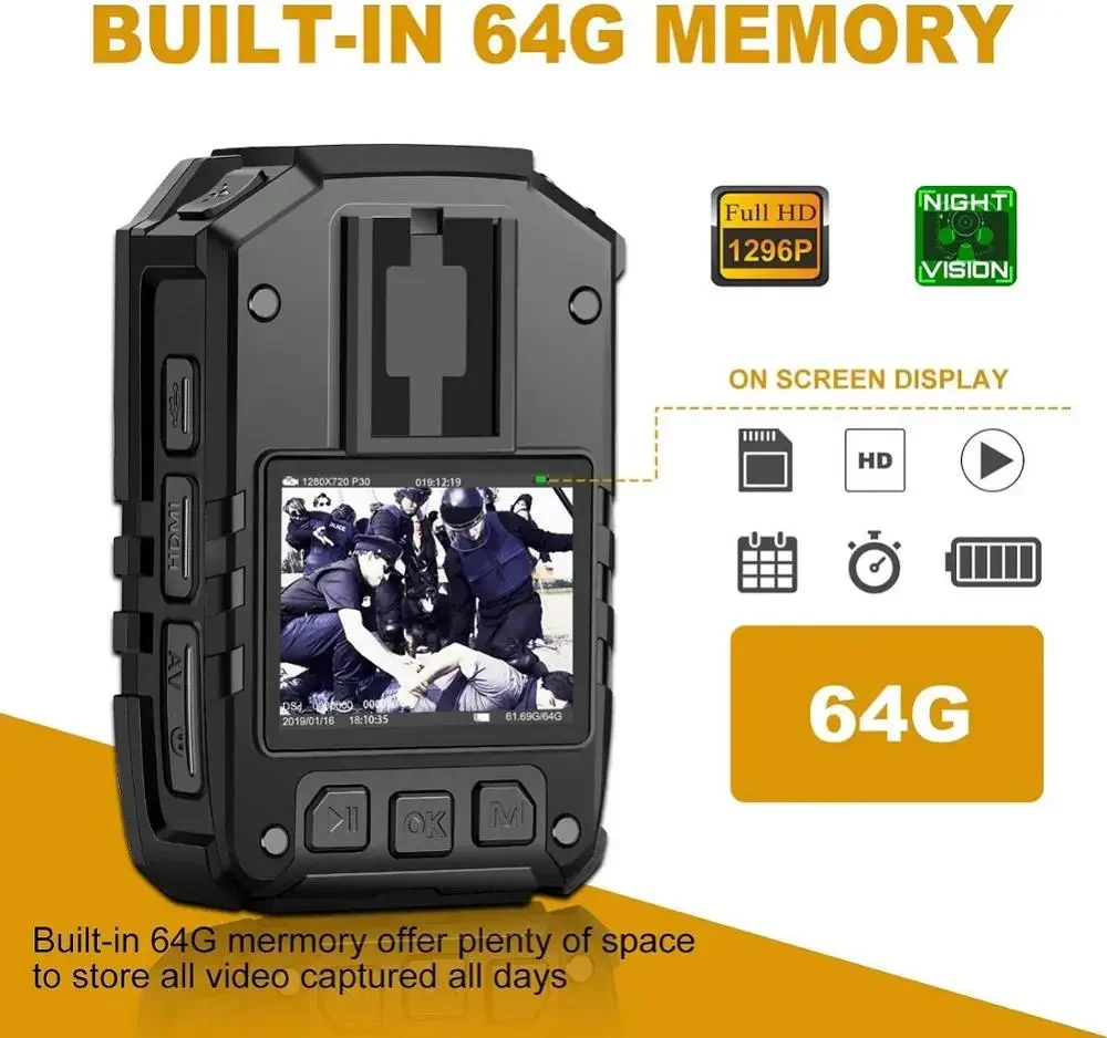CammPro i826 Совершенно новая полицейская 1296P HD портативная камера безопасности, водонепроницаемая защитная камера с GPS-камерой ночного видения
CammPro i826 Совершенно новая полицейская 1296P HD портативная камера безопасности, водонепроницаемая защитная камера с GPS-камерой ночного видения