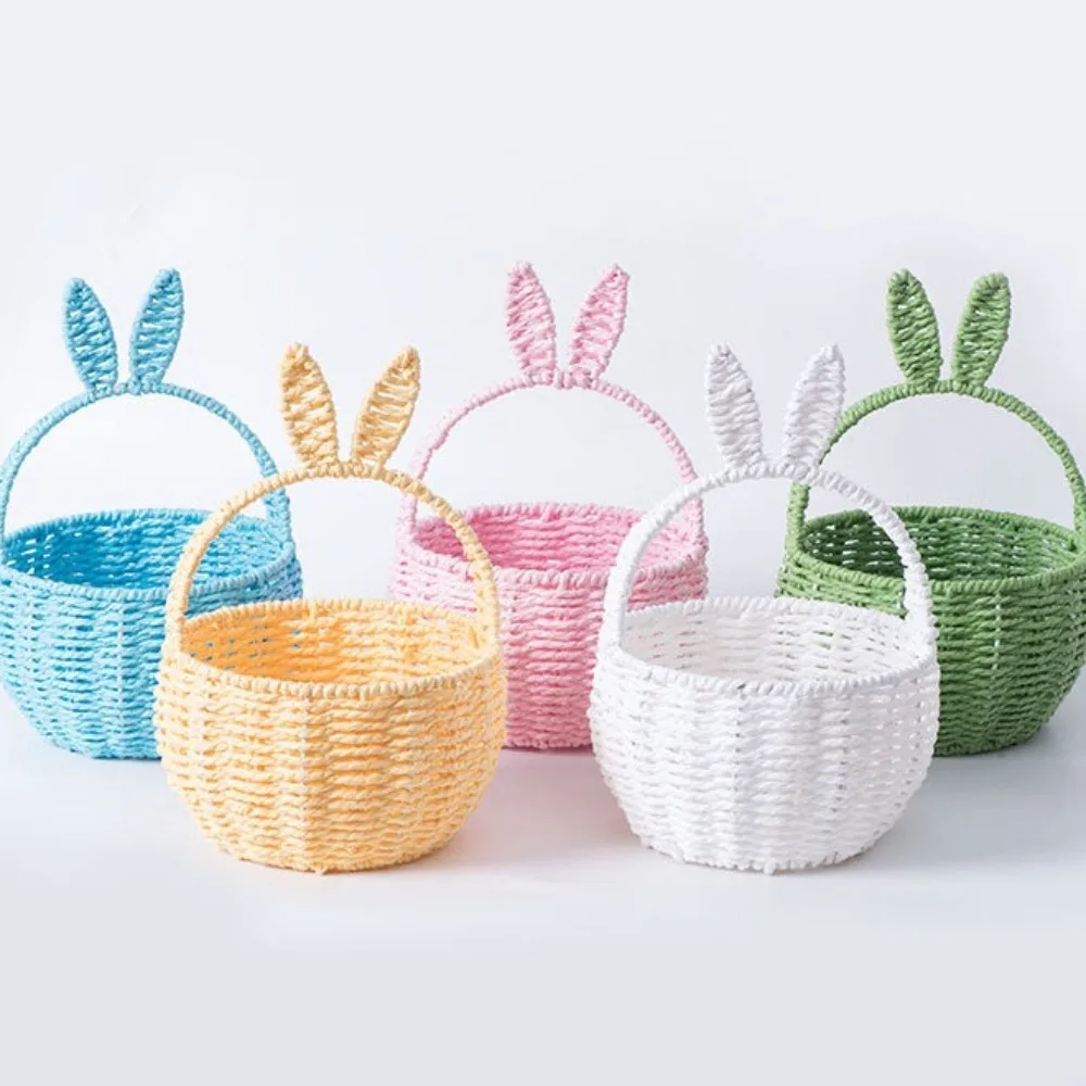 Fashionable Paper Rope Mini Flower Pot Rabbit Ear Handmade Hanging Baskets Handheld MultiSize Sundries Organizer Outside
Fashionable Paper Rope Mini Flower Pot Rabbit Ear Handmade Hanging Baskets Handheld MultiSize Sundries Organizer Outside