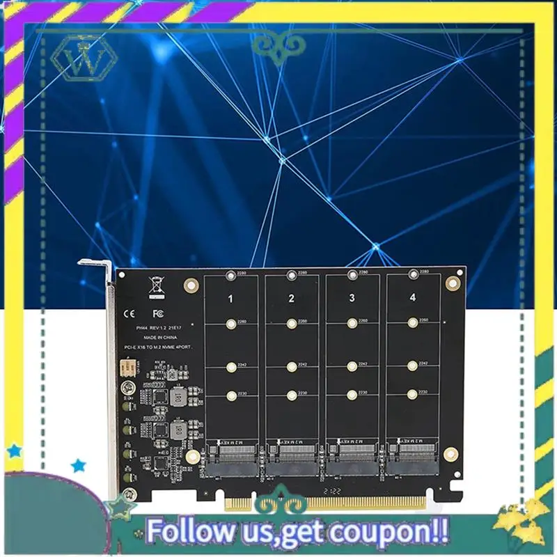 НОВЫЙ 4-портовый M.2 Nvme SSD в PCIE X16M Key Жесткий диск Конвертер Устройство чтения Карта расширения, скорость передачи 4 х 32 Гбит/с
НОВЫЙ 4-портовый M.2 Nvme SSD в PCIE X16M Key Жесткий диск Конвертер Устройство чтения Карта расширения, скорость передачи 4 х 32 Гбит/с