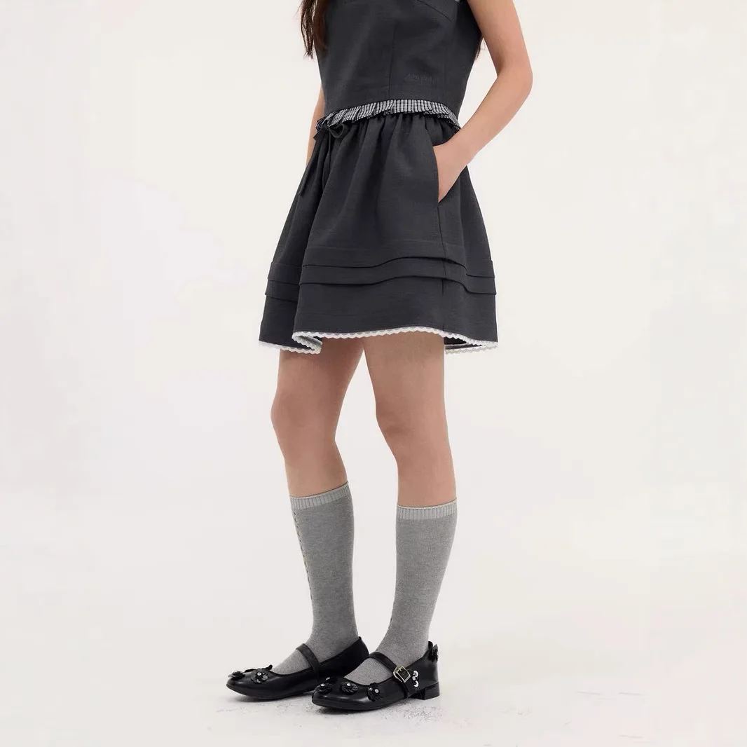Contrasting Lace Lace Umbrella Skirt Academy Skirt Spring Summer Women
Contrasting Lace Lace Umbrella Skirt Academy Skirt Spring Summer Women