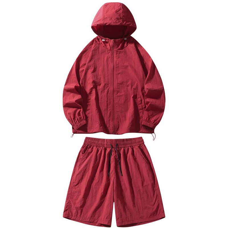 Unisex Fashion Outdoor Breathable Anti-UV Suncreen Clothing Sun Proof Casual Tracksuits T-shirts+shorts Summer Men Skin Sets
Unisex Fashion Outdoor Breathable Anti-UV Suncreen Clothing Sun Proof Casual Tracksuits T-shirts+shorts Summer Men Skin Sets