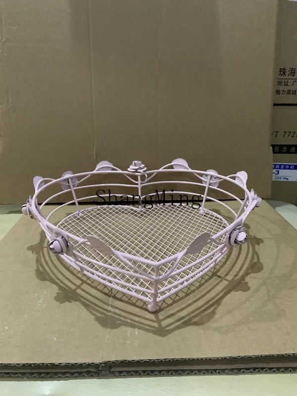 CL style fruit basket wrought iron creative love tray living room household tea table fruit tray water filter tray
CL style fruit basket wrought iron creative love tray living room household tea table fruit tray water filter tray