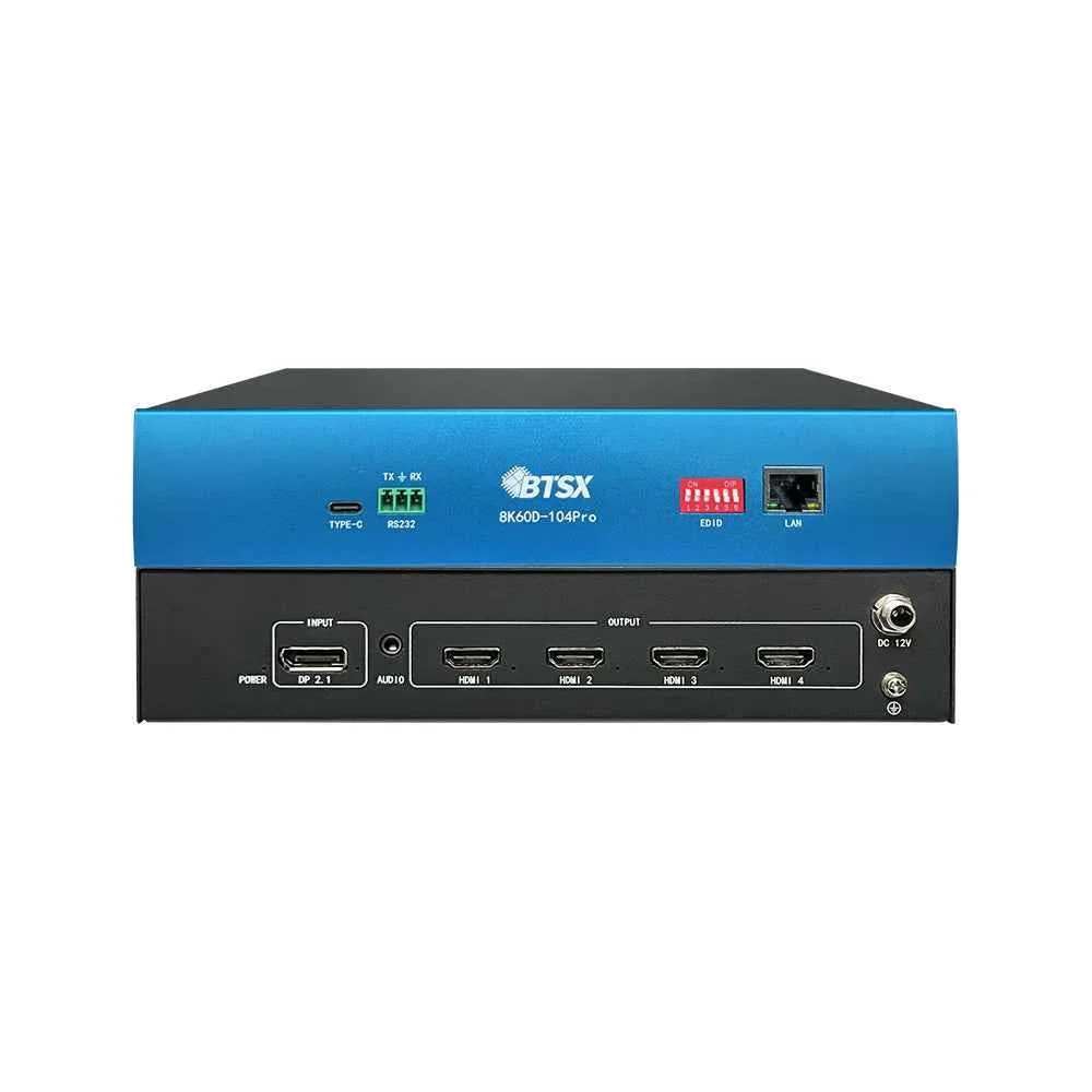 8K60 DP Input LED LCD Display Controller Multi-Screen Video Processor for 4×4K60 HDMI Display and Seamless Screen Splicing
8K60 DP Input LED LCD Display Controller Multi-Screen Video Processor for 4×4K60 HDMI Display and Seamless Screen Splicing