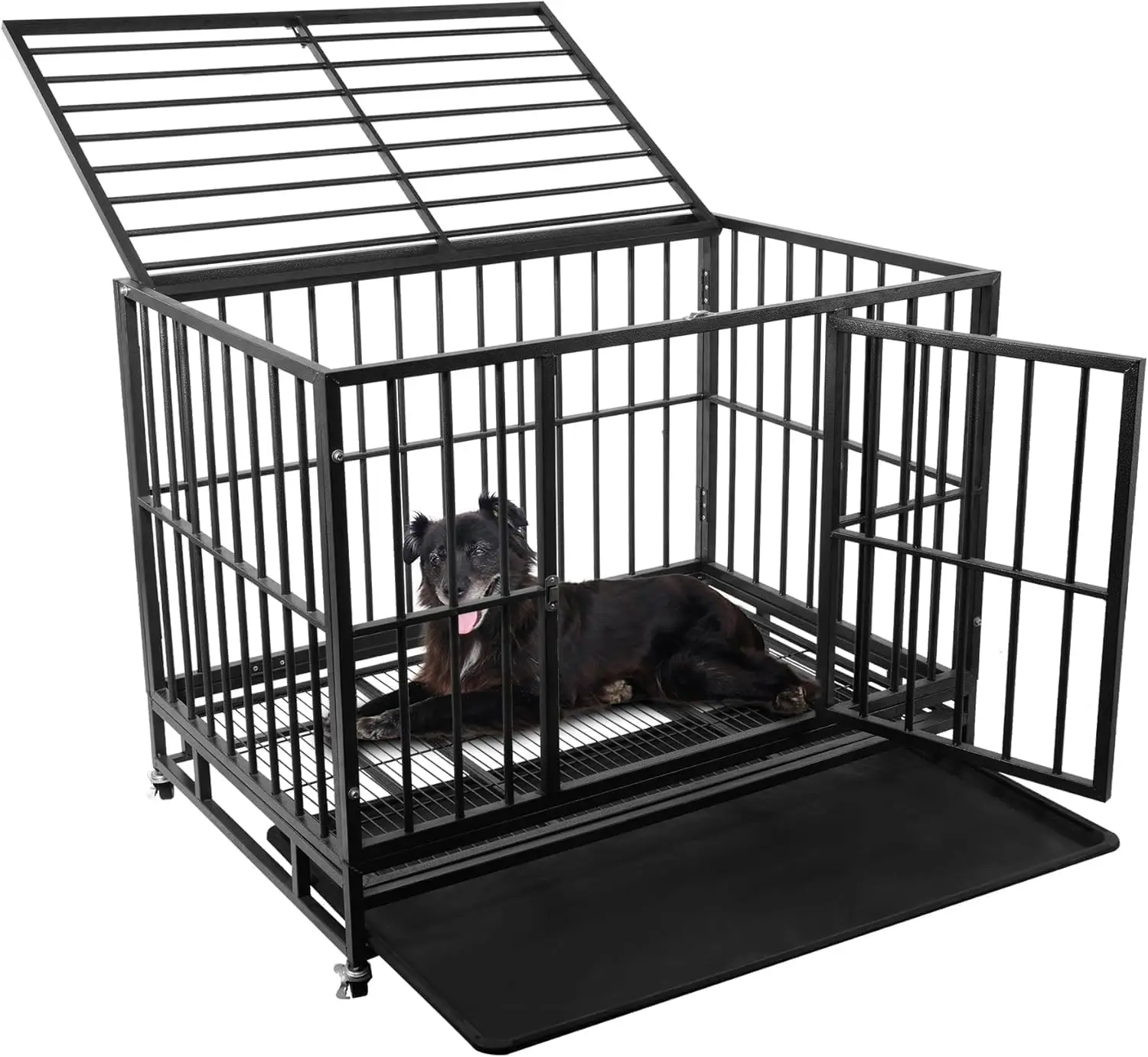 42 Inch Heavy Duty Dog Crate with Secure Locking System, Escape-Proof Dog Cage Kennel for Medium to Large Dogs, Indestructible C
42 Inch Heavy Duty Dog Crate with Secure Locking System, Escape-Proof Dog Cage Kennel for Medium to Large Dogs, Indestructible C