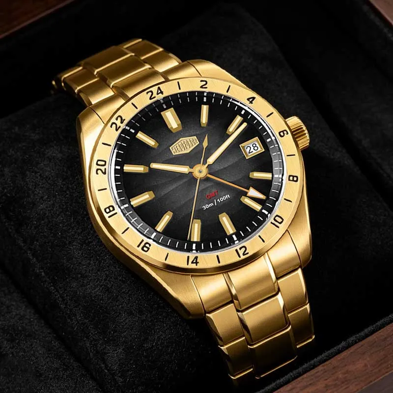 HEROFORCE Business Quartz Watch Men Clock GMT Date Luxury Man Wristwatch Waterproof Luminous Stainless Steel Men's Watches Reloj
HEROFORCE Business Quartz Watch Men Clock GMT Date Luxury Man Wristwatch Waterproof Luminous Stainless Steel Men's Watches Reloj