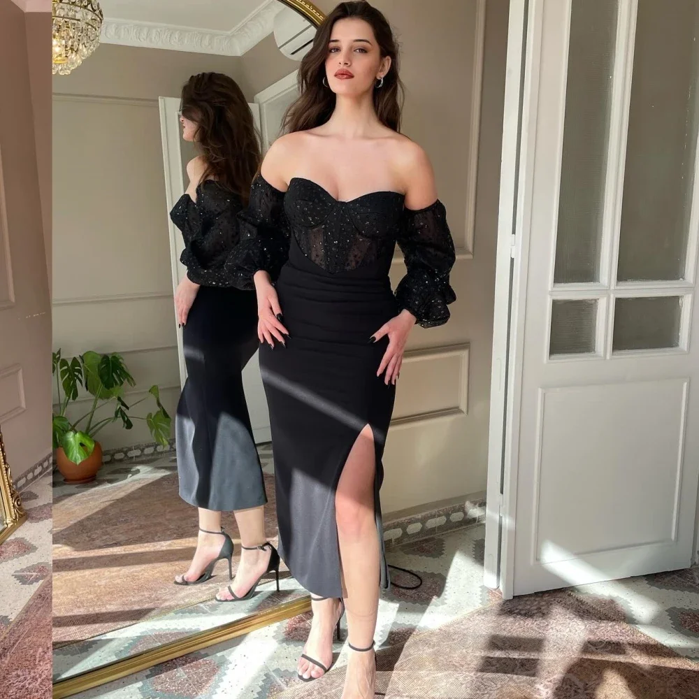 Customized Unisex Jersey Sequined Ruched A-line Off-the-shoulder Midi Dresses Prom Dresses Chinese Style Formal Casual Sexy Size
Customized Unisex Jersey Sequined Ruched A-line Off-the-shoulder Midi Dresses Prom Dresses Chinese Style Formal Casual Sexy Size