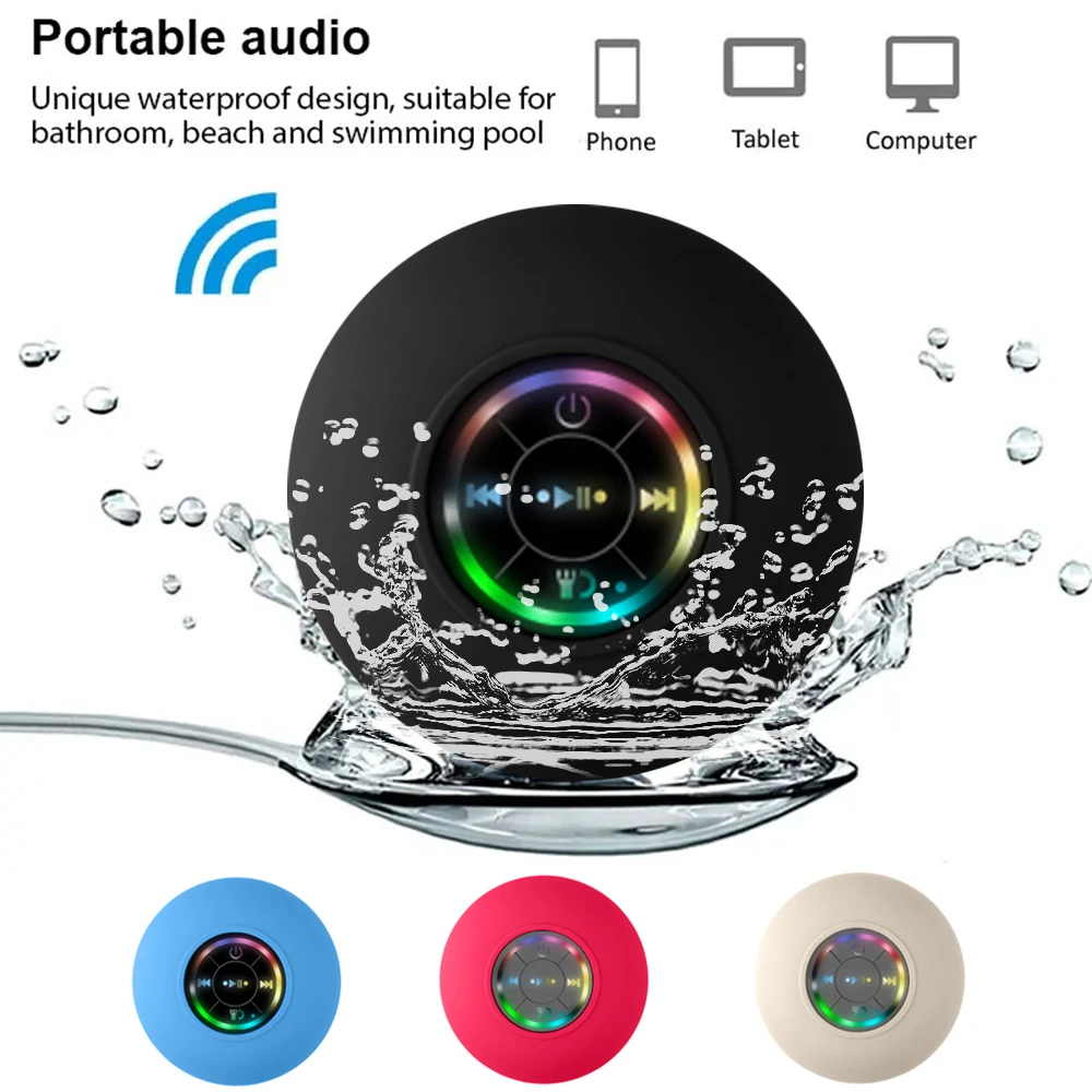 New Bathroom Waterproof Wireless Bluetooth Speaker Large Suction Cup Mini Portable Speaker Outdoor Sports Stereo Speaker
New Bathroom Waterproof Wireless Bluetooth Speaker Large Suction Cup Mini Portable Speaker Outdoor Sports Stereo Speaker