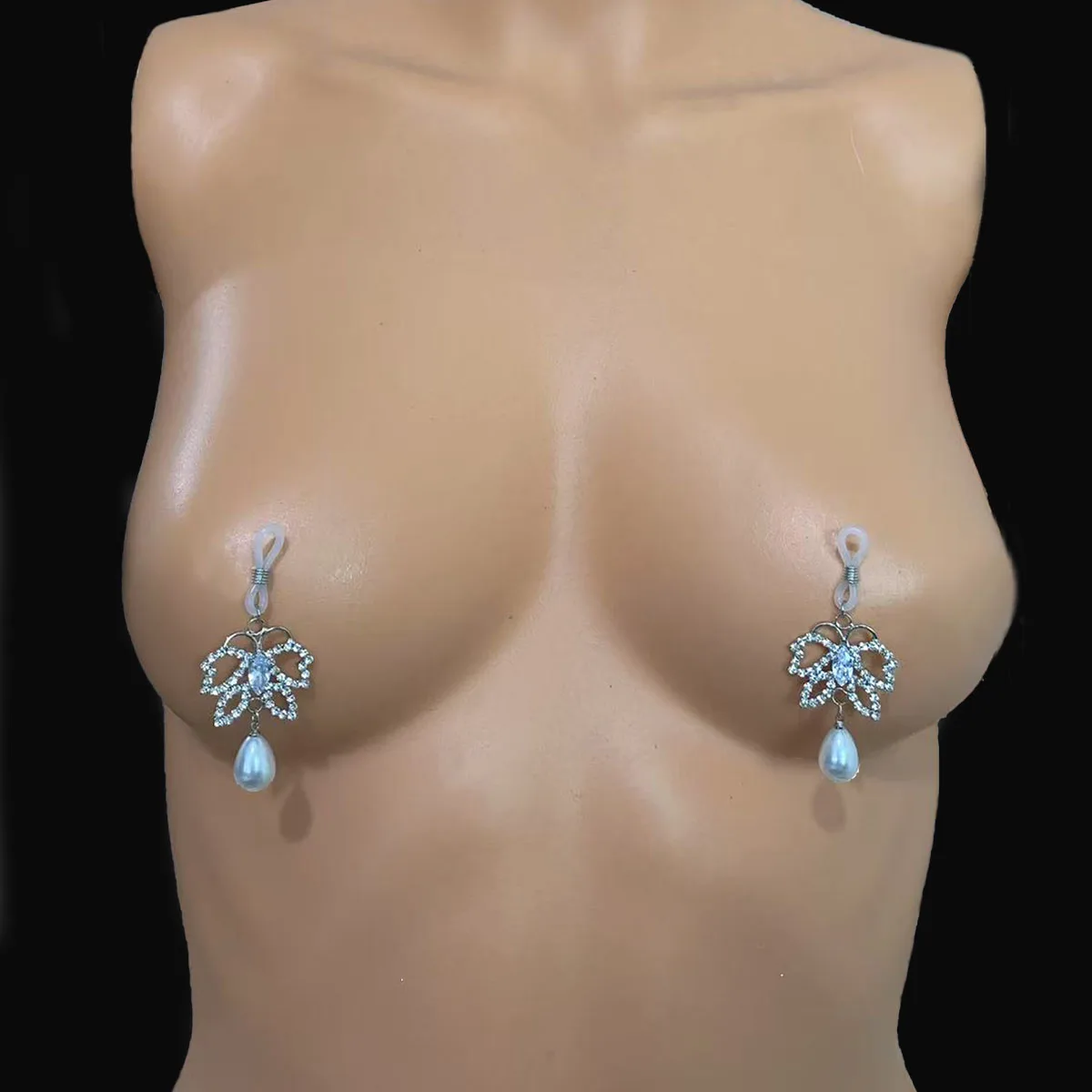 2pc/Sexy Butterfly Nipple Ring Pendant Body Chain, Fashion Zircon Rhinestone Nipple Jewelry for Women, Trendy Body Accessories
2pc/Sexy Butterfly Nipple Ring Pendant Body Chain, Fashion Zircon Rhinestone Nipple Jewelry for Women, Trendy Body Accessories