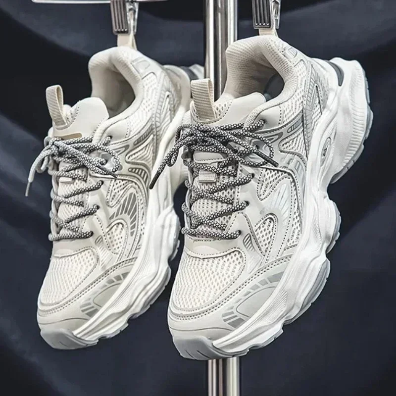 Round Head Lace-up Patchwork Mesh Casual Black and White Color Matching Large Size Thick Sole Increase Deodorant Men's Shoes
Round Head Lace-up Patchwork Mesh Casual Black and White Color Matching Large Size Thick Sole Increase Deodorant Men's Shoes