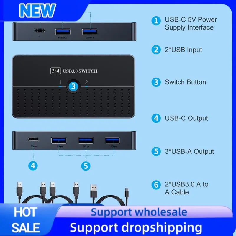 Оптимальный коммутатор SA20 USB 3.0, 7 портов, концентратор типа C, удлиненный совместный кабель, 2 компьютера, 1 мышь, клавиатура, принтер, USB-диск
Оптимальный коммутатор SA20 USB 3.0, 7 портов, концентратор типа C, удлиненный совместный кабель, 2 компьютера, 1 мышь, клавиатура, принтер, USB-диск