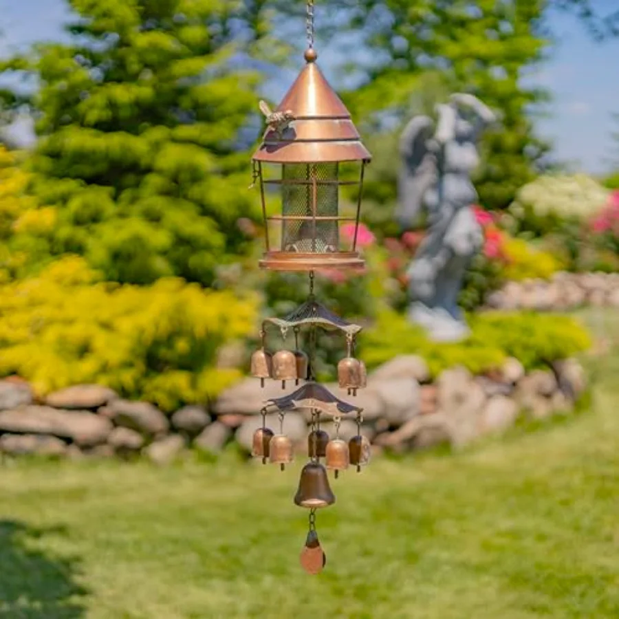 42 Long Hanging Iron Birdfeeder for outdoor use black iron rustic charm with toadstool bell accents
42 Long Hanging Iron Birdfeeder for outdoor use black iron rustic charm with toadstool bell accents