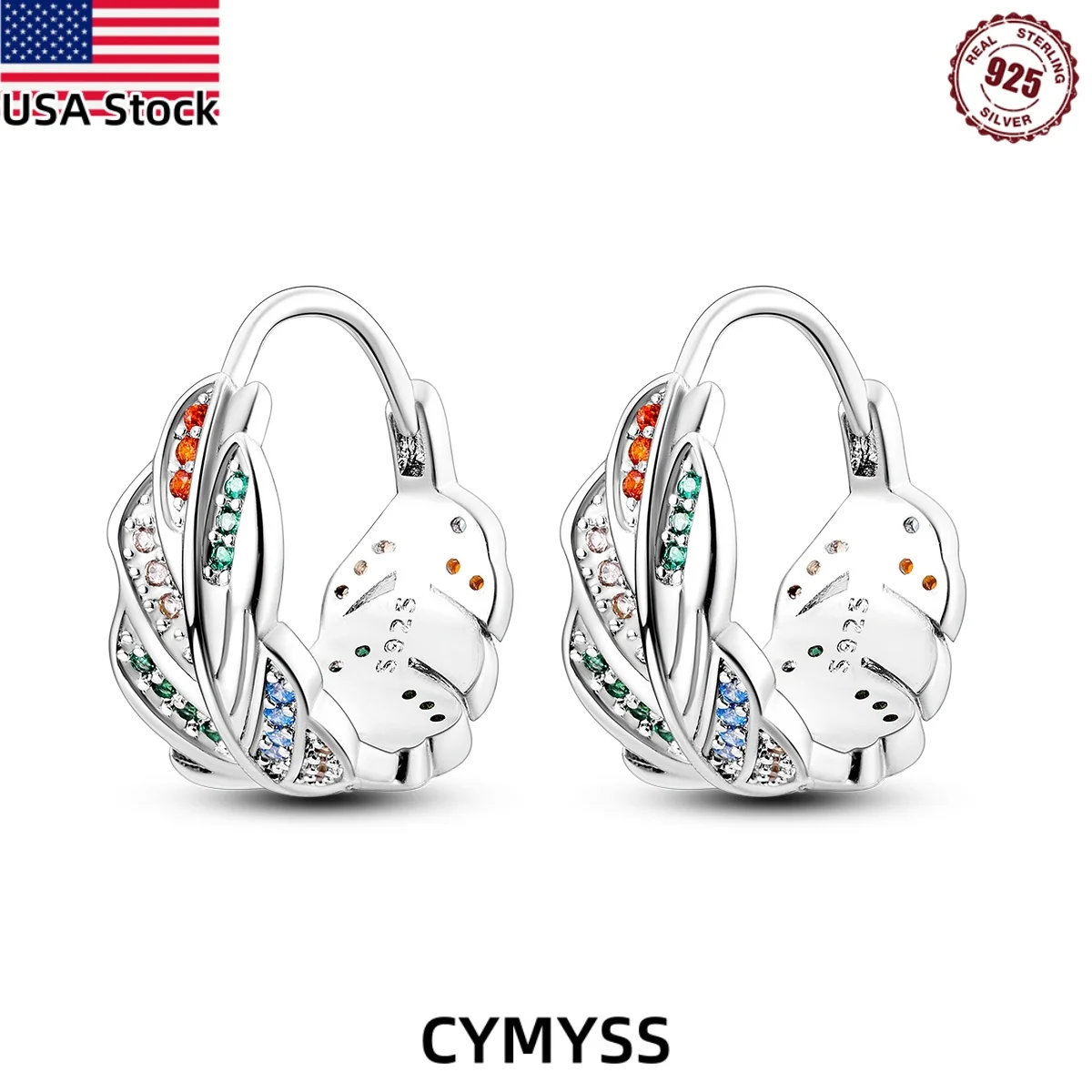 CYMYSS 2025 New Style 925 Sterling Silver Zircon Feather Earrings Fine Jewellery Birthday Gifts Travel Souvenirs Women Earrings
CYMYSS 2025 New Style 925 Sterling Silver Zircon Feather Earrings Fine Jewellery Birthday Gifts Travel Souvenirs Women Earrings