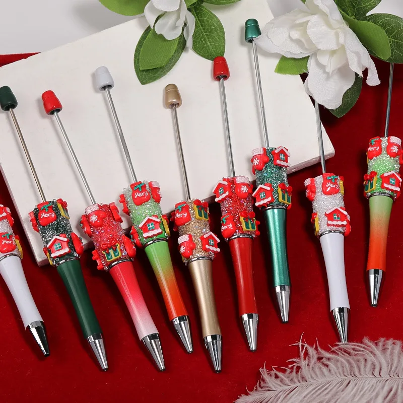 Christmas Beadable Pen Creative Diy Handmade Acrylic Beaded Pen Girl Ballpoint Pen Writing Kids Students Gift Office Supplies
Christmas Beadable Pen Creative Diy Handmade Acrylic Beaded Pen Girl Ballpoint Pen Writing Kids Students Gift Office Supplies