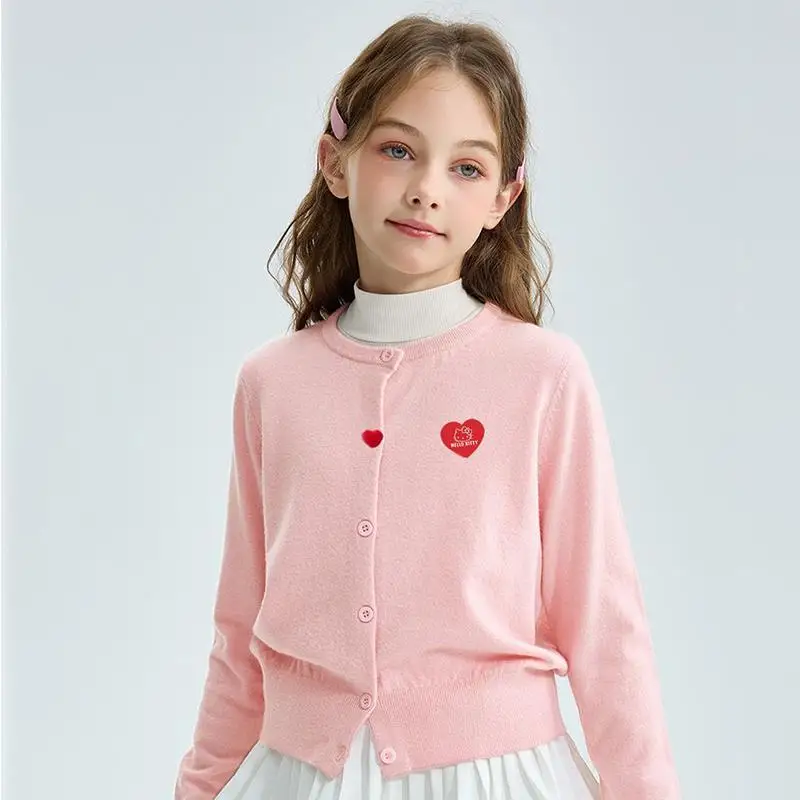 Sanrio Hello Kitty Girl Sweater Spring Autumn Fashion Keep Warm Comfort Versatile Coat Children Kawaii Anime New Casual Clothing
Sanrio Hello Kitty Girl Sweater Spring Autumn Fashion Keep Warm Comfort Versatile Coat Children Kawaii Anime New Casual Clothing