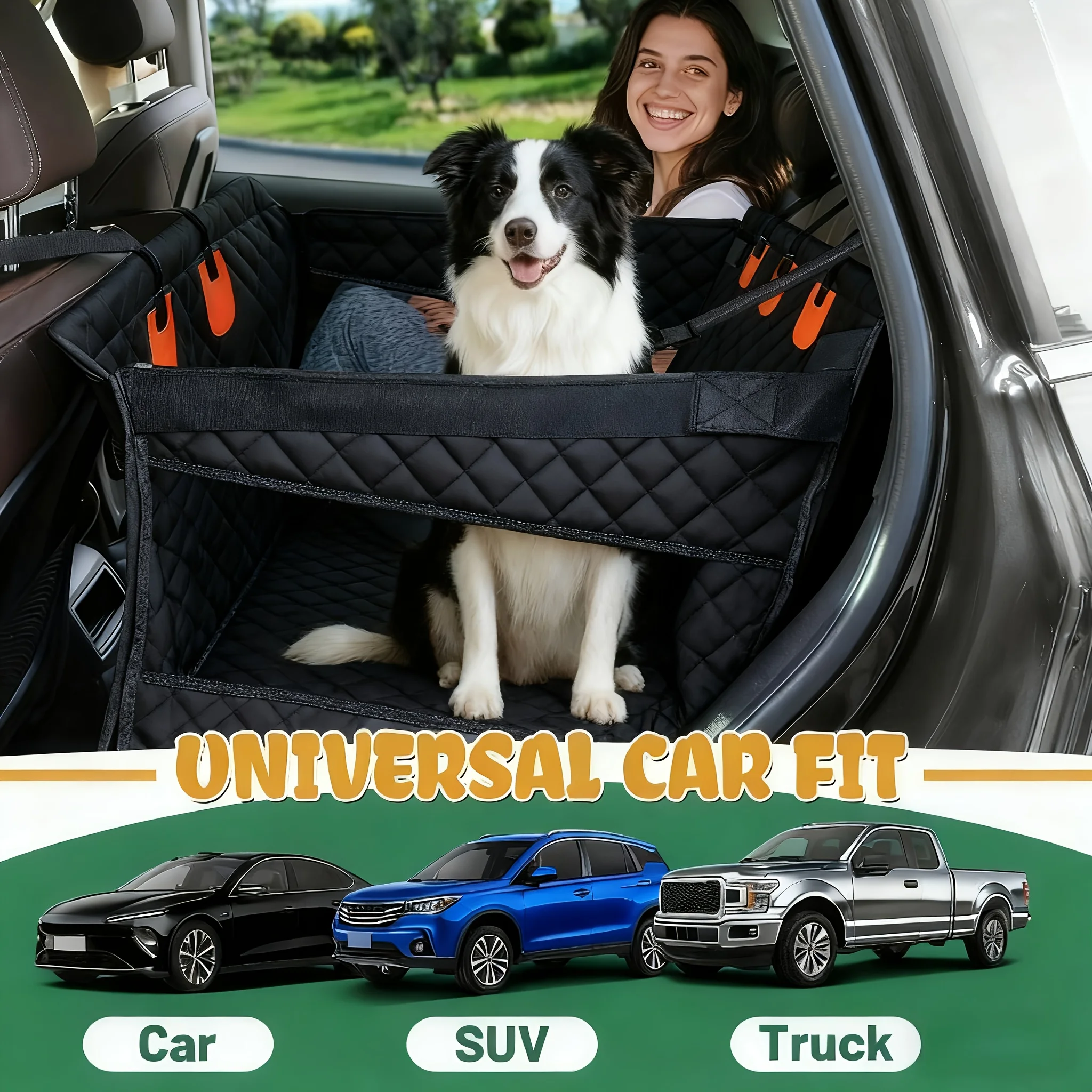 Pet Car Seat Covers with Hard Base Pads And Rear Expanders, Suitable for Large, Medium And Small Dogs, Rear Dog Hammocks And Mattresses, Car Pet Seats, Easy-to-clean Black Travel Seat Covers for Cars, SUVs And Trucks JUYHGV
Pet Car Seat Covers with Hard Base Pads And Rear Expanders, Suitable for Large, Medium And Small Dogs, Rear Dog Hammocks And Mattresses, Car Pet Seats, Easy-to-clean Black Travel Seat Covers for Cars, SUVs And Trucks JUYHGV