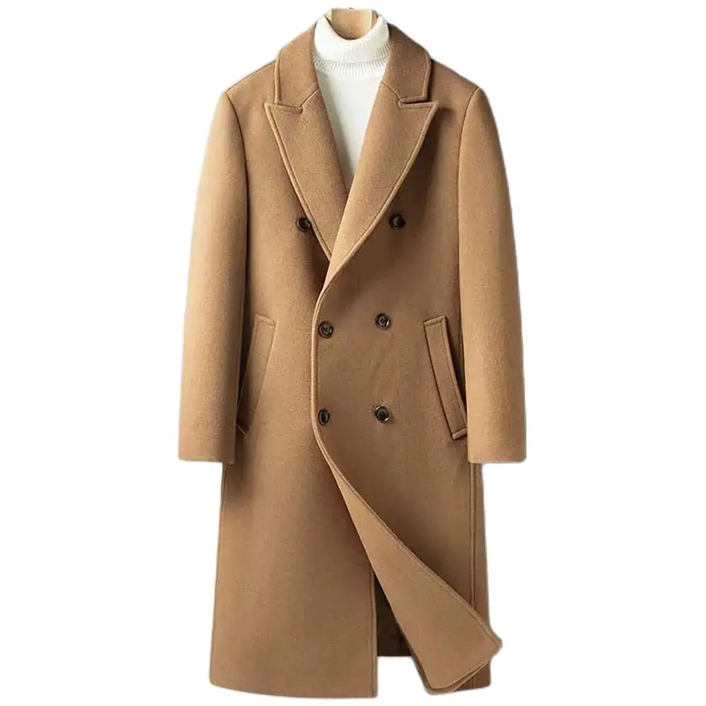 Autumn Winter Double Breasted Over Knee Long Woolen Coat Men Casual Loose Baggy Warm Trench Office Leisure Jacket Clothing
Autumn Winter Double Breasted Over Knee Long Woolen Coat Men Casual Loose Baggy Warm Trench Office Leisure Jacket Clothing