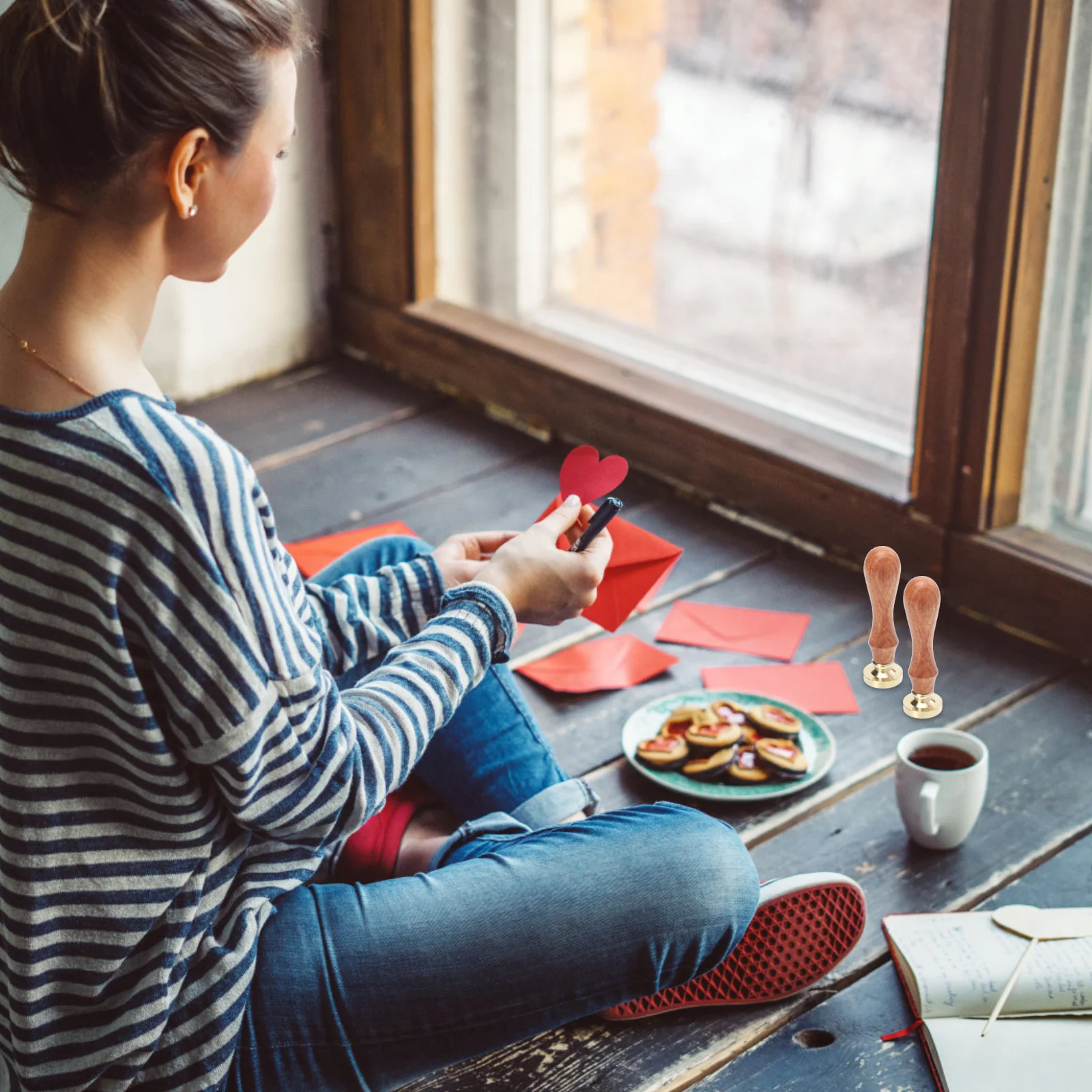 Lacquer Seal Wood Handle DIY Wax Sealing Craft Tool for Scrapbooks Envelopes Documents Seal
Lacquer Seal Wood Handle DIY Wax Sealing Craft Tool for Scrapbooks Envelopes Documents Seal