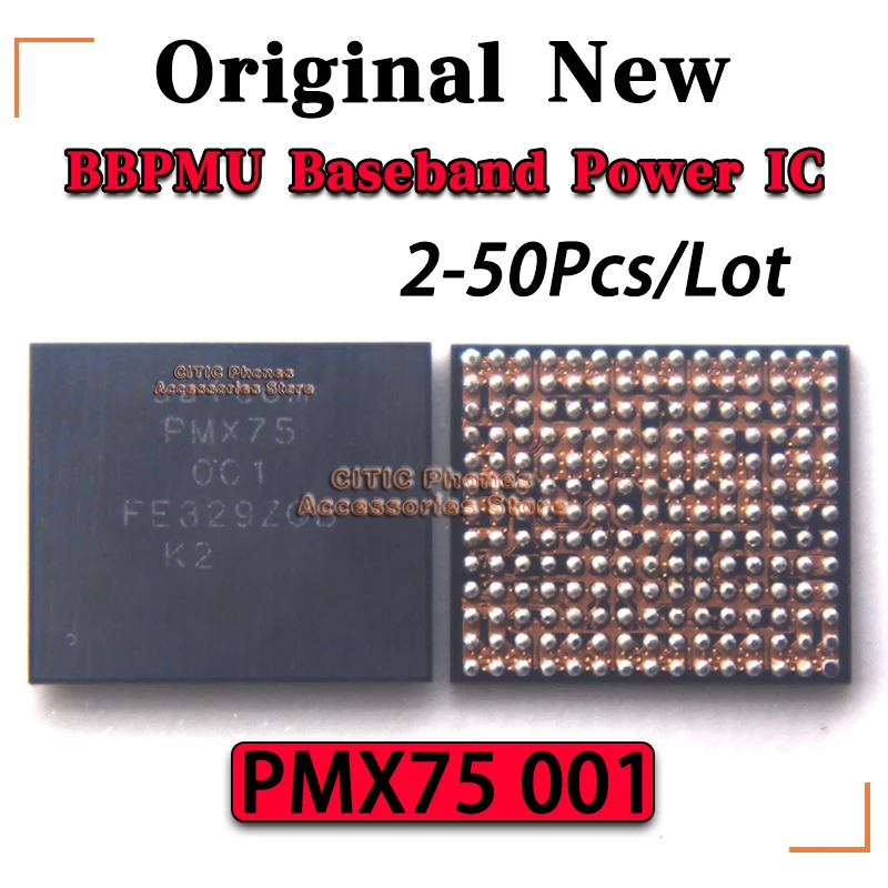 2-50 шт./лот, новый оригинальный чип PMX75 001 BBPMU для базовой платы, микросхема питания для iPhone 16 Series, 16 Plus, 16 Pro, 16 Pro Max
2-50 шт./лот, новый оригинальный чип PMX75 001 BBPMU для базовой платы, микросхема питания для iPhone 16 Series, 16 Plus, 16 Pro, 16 Pro Max
