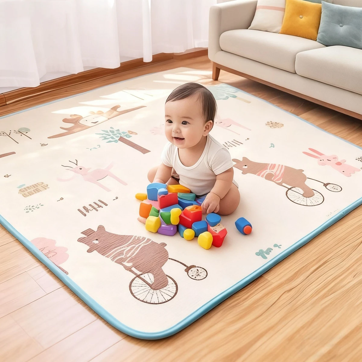 Baby Crawling Play Mats Thick 1CM 180x150/180x120cm Baby Activity Gym Folding Mat Carpet Baby Game Mat for Children's Safety Rug
Baby Crawling Play Mats Thick 1CM 180x150/180x120cm Baby Activity Gym Folding Mat Carpet Baby Game Mat for Children's Safety Rug