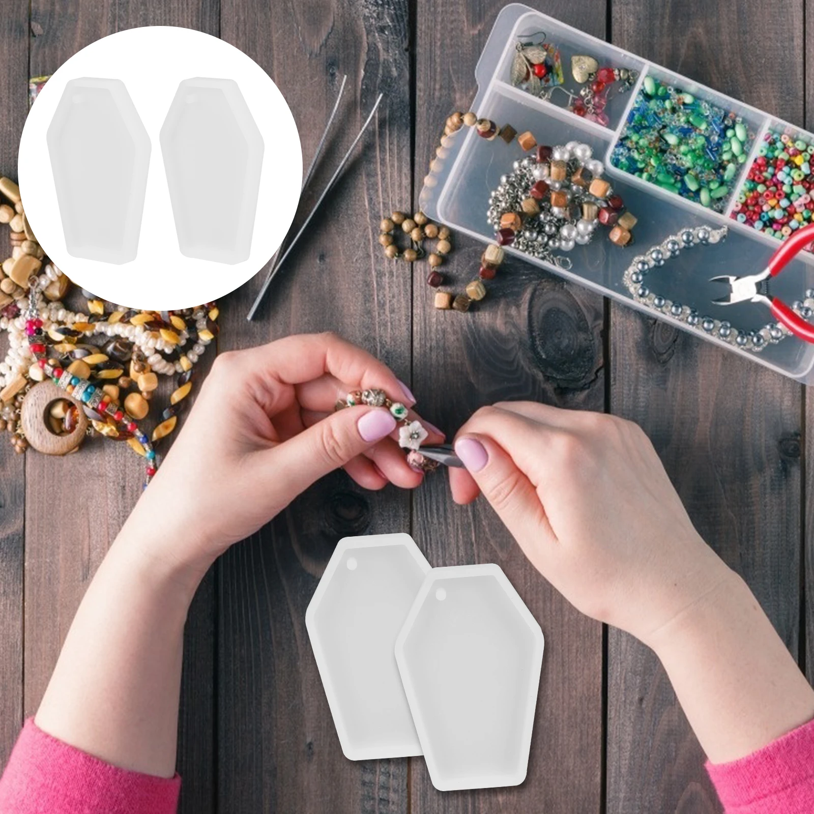 2Pcs Keychain Mold Coffin Shape Silicone Pendant Making Craft Resin Jewelry Clay DIY Accessories Lightweight EcoFriendly
2Pcs Keychain Mold Coffin Shape Silicone Pendant Making Craft Resin Jewelry Clay DIY Accessories Lightweight EcoFriendly