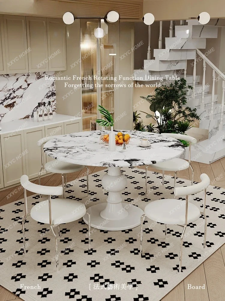 cream style round marble dining table new small apartment household
cream style round marble dining table new small apartment household