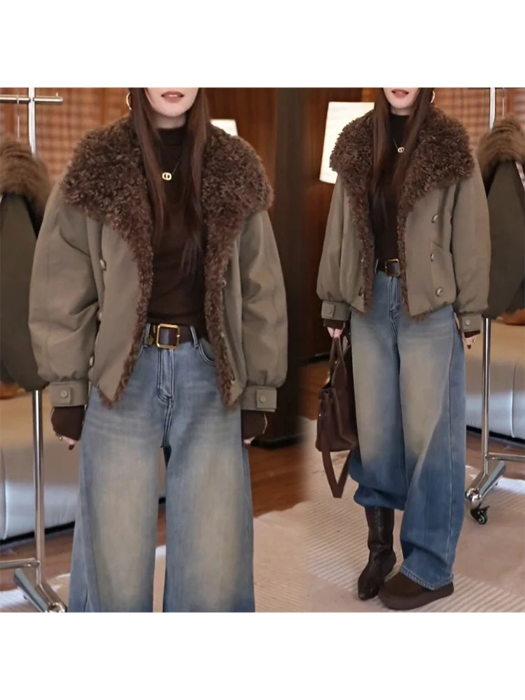 Утепленная хлопковая куртка-пальто для женщин, зимняя модная повседневная верхняя одежда в корейском стиле, укороченная, женская
Утепленная хлопковая куртка-пальто для женщин, зимняя модная повседневная верхняя одежда в корейском стиле, укороченная, женская