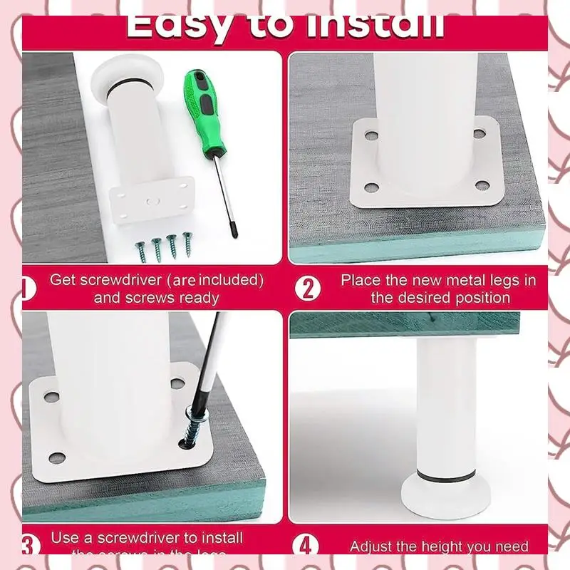 HHTL 4Pcs 4Pcs Upgraded Metal Adjustable Furniture Legs 4.72-7.08 Inch Parts Legs For Bed Sofa Cabinet Couch Dresser Table A
HHTL 4Pcs 4Pcs Upgraded Metal Adjustable Furniture Legs 4.72-7.08 Inch Parts Legs For Bed Sofa Cabinet Couch Dresser Table A