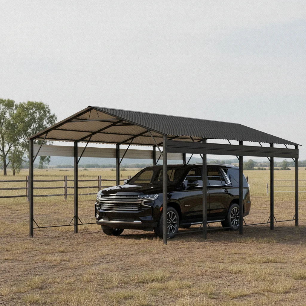 12x20 FT Heavy Duty Metal Carport Canopy Reinforced Frame Enhanced Base Outdoor for Pickup Truck SUV Boat, Custom
12x20 FT Heavy Duty Metal Carport Canopy Reinforced Frame Enhanced Base Outdoor for Pickup Truck SUV Boat, Custom