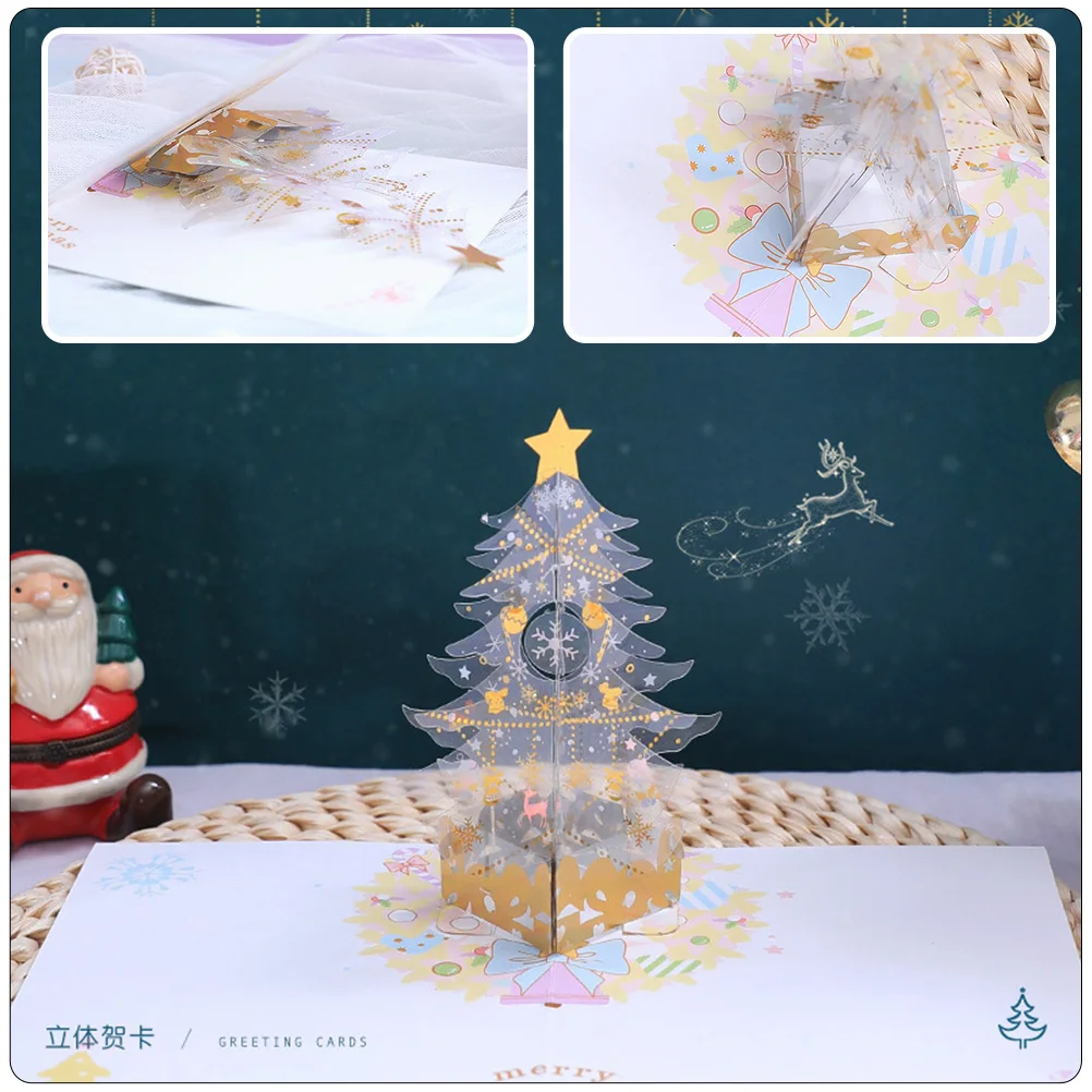 3D Christmas Tree Popup Holiday Greeting For Family Friends Xmas Party Crystal Decorative Greeting Card 3D Xmas Card
3D Christmas Tree Popup Holiday Greeting For Family Friends Xmas Party Crystal Decorative Greeting Card 3D Xmas Card