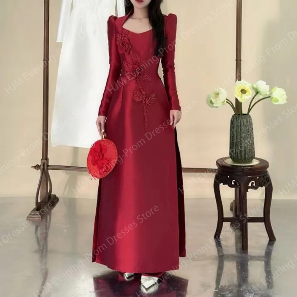 Elegant Long Beads Evening Dresses for Women Satin Ankle-Length A-Line Prom Party Wedding Special Events Gala Dress 2024
Elegant Long Beads Evening Dresses for Women Satin Ankle-Length A-Line Prom Party Wedding Special Events Gala Dress 2024