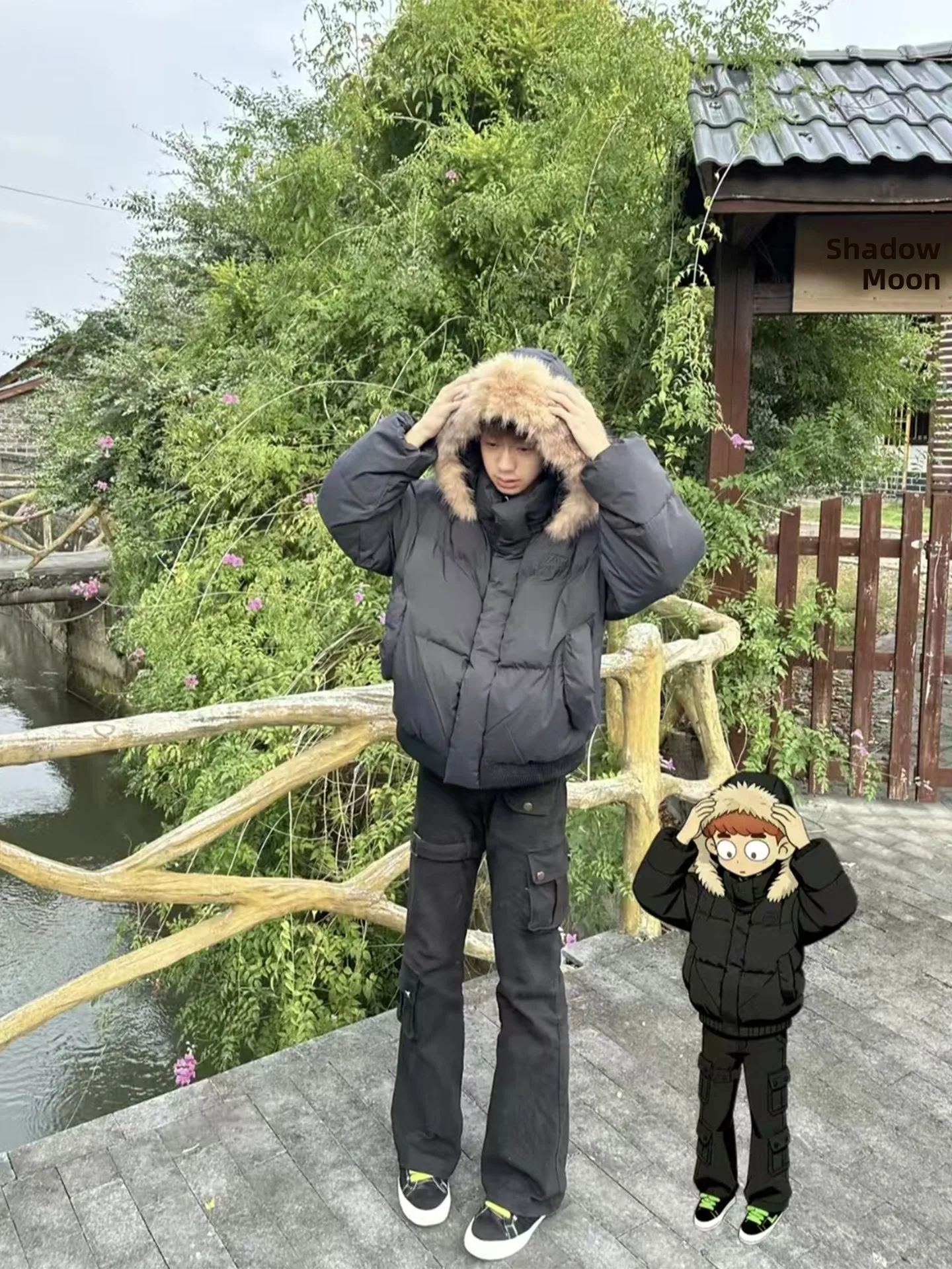 Bla PU Leather Collar Hooded Cotton Jaet Men's Winter Sli Thi Warm Bread Sle Coat Youth Casual Long Sve Zipper
Bla PU Leather Collar Hooded Cotton Jaet Men's Winter Sli Thi Warm Bread Sle Coat Youth Casual Long Sve Zipper