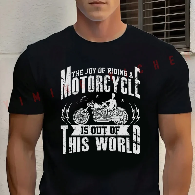 The Joy Of Riding A Motorcycle Is Out Of This World T-Shirt Men‘s Cotton Summer Short-sleeved Casual Streetwear Tops Tee
The Joy Of Riding A Motorcycle Is Out Of This World T-Shirt Men‘s Cotton Summer Short-sleeved Casual Streetwear Tops Tee