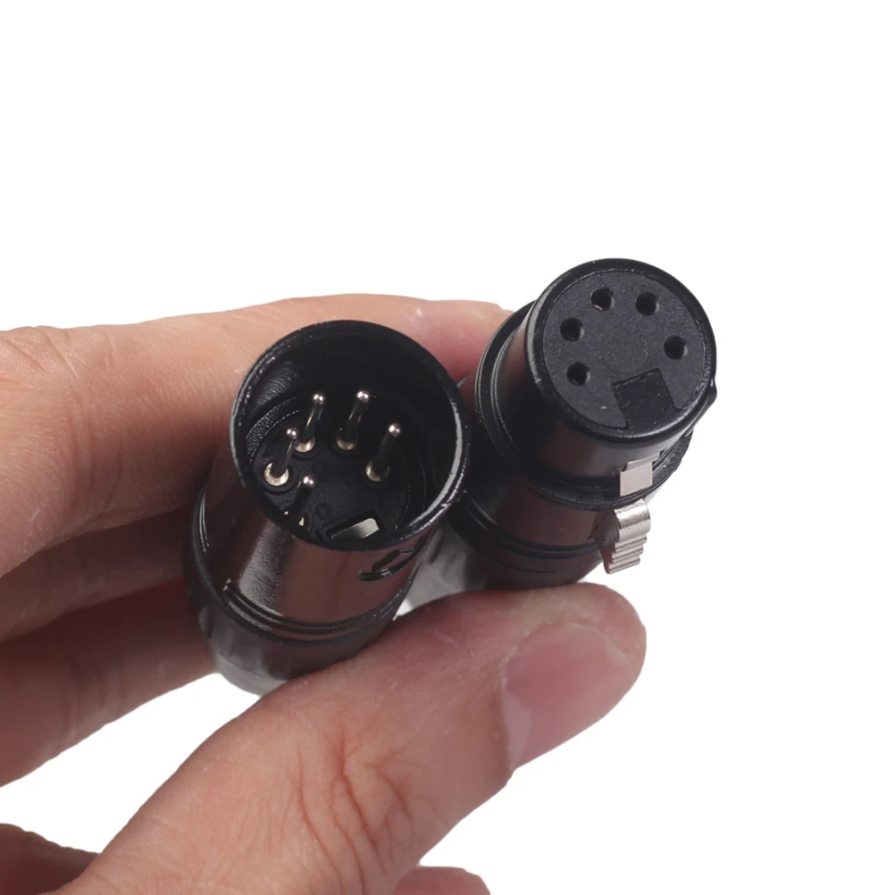 1 Pair 5 Pin Xlr Male To Female Audio Adapter Connector Jack Plug Silver-Plated Copper Diy Microphone Cable Accessory For Dmx
1 Pair 5 Pin Xlr Male To Female Audio Adapter Connector Jack Plug Silver-Plated Copper Diy Microphone Cable Accessory For Dmx