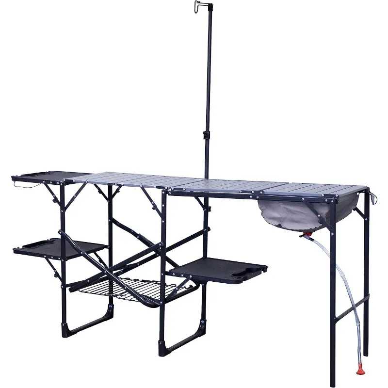 GCI OUTDOOR Master Cook Station | Portable Folding Kitchen Table with Soft Shell Sink, Heat Resistant
GCI OUTDOOR Master Cook Station | Portable Folding Kitchen Table with Soft Shell Sink, Heat Resistant