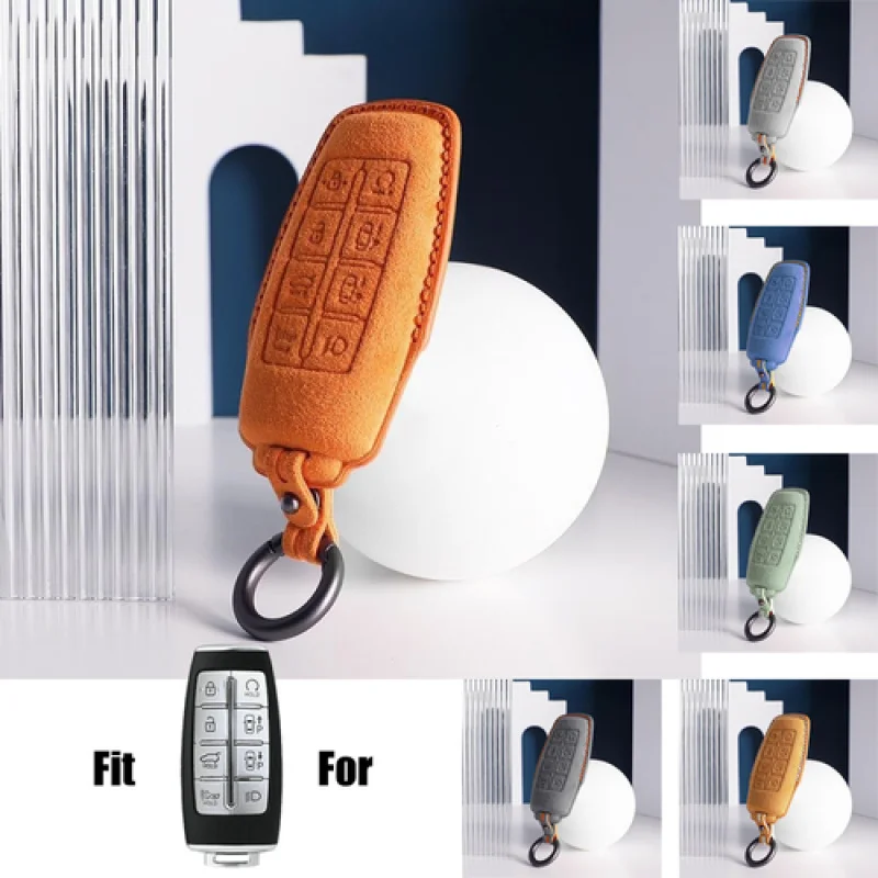 A+ Suede Leather Car Remote Key Fob Case Cover For Genesis GV80 G80 G70 GV70 21-22
A+ Suede Leather Car Remote Key Fob Case Cover For Genesis GV80 G80 G70 GV70 21-22