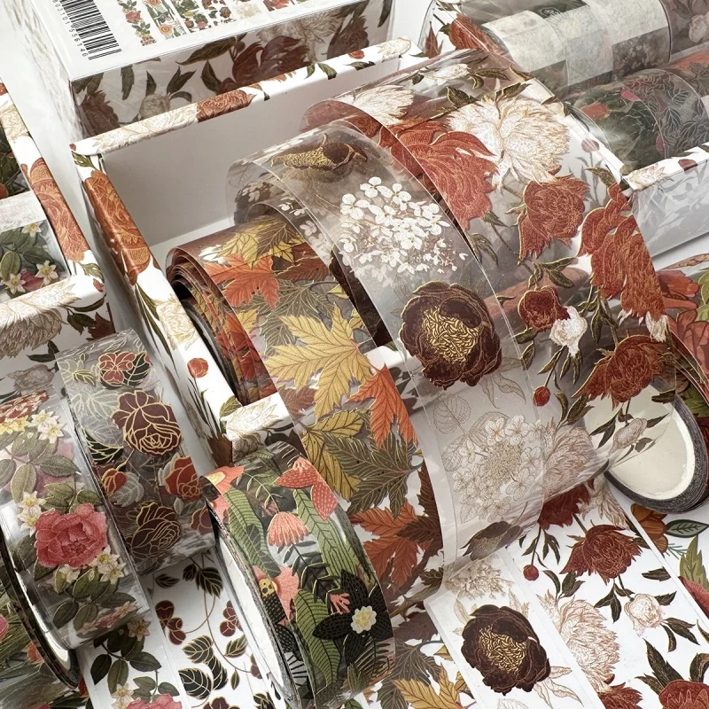 8 Rolls Retro Floral Transparent PET Tape Aesthetic Journal Tape Stationery Decorative Tape Material Decorative Tape
8 Rolls Retro Floral Transparent PET Tape Aesthetic Journal Tape Stationery Decorative Tape Material Decorative Tape