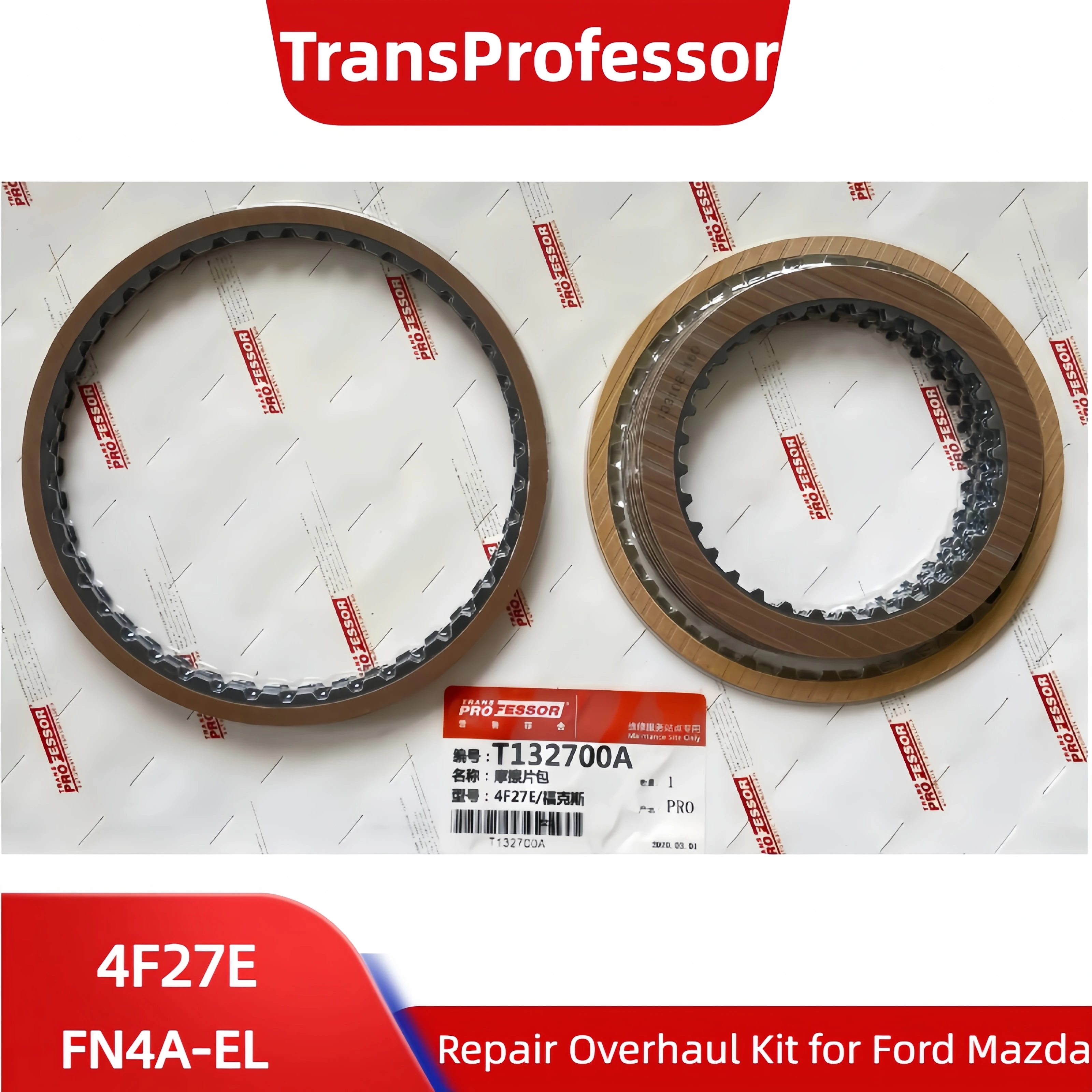TransProfessor 4F27E FNA4EL FN4A-EL Transmission Friction Clutch Discs Repair Rebuild Kit for Ford Mazda 3, Automatic Gearbox
TransProfessor 4F27E FNA4EL FN4A-EL Transmission Friction Clutch Discs Repair Rebuild Kit for Ford Mazda 3, Automatic Gearbox