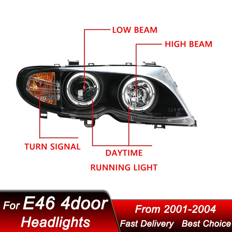 Горячая новинка: фары для BMW 3 серии M3 E46 (4 двери, 2001-2004) с LED DRL, сертификат EMARK, комплект для модернизации с линзами-проекторами
Горячая новинка: фары для BMW 3 серии M3 E46 (4 двери, 2001-2004) с LED DRL, сертификат EMARK, комплект для модернизации с линзами-проекторами