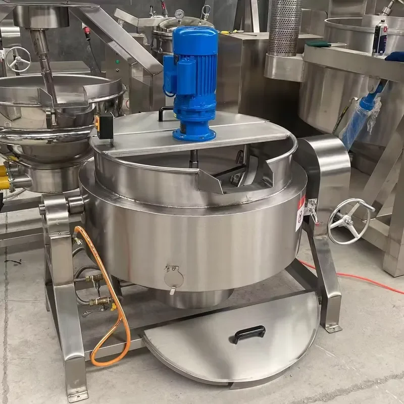 Crusher Commercial Stainless Steel Industrial Cooking Pot 50L-1000L Tilting Electric Jacket Kettle Versatile Jacketed Kettle
Crusher Commercial Stainless Steel Industrial Cooking Pot 50L-1000L Tilting Electric Jacket Kettle Versatile Jacketed Kettle